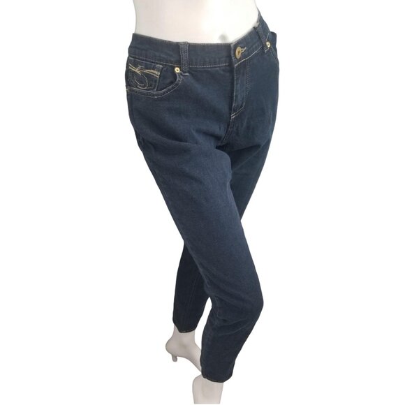 Decoded y2k Denim Low Rise Jeans Juniors Sz 13 Metallic Thread - Picture 7 of 7